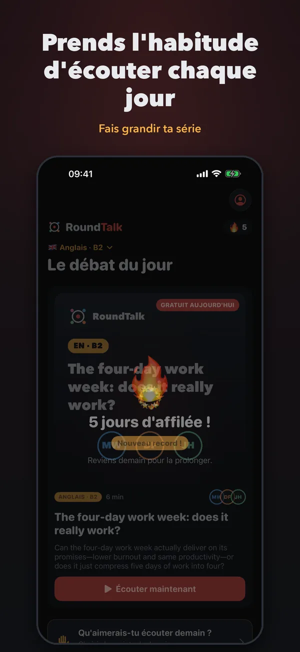 Série d'écoute quotidienne
